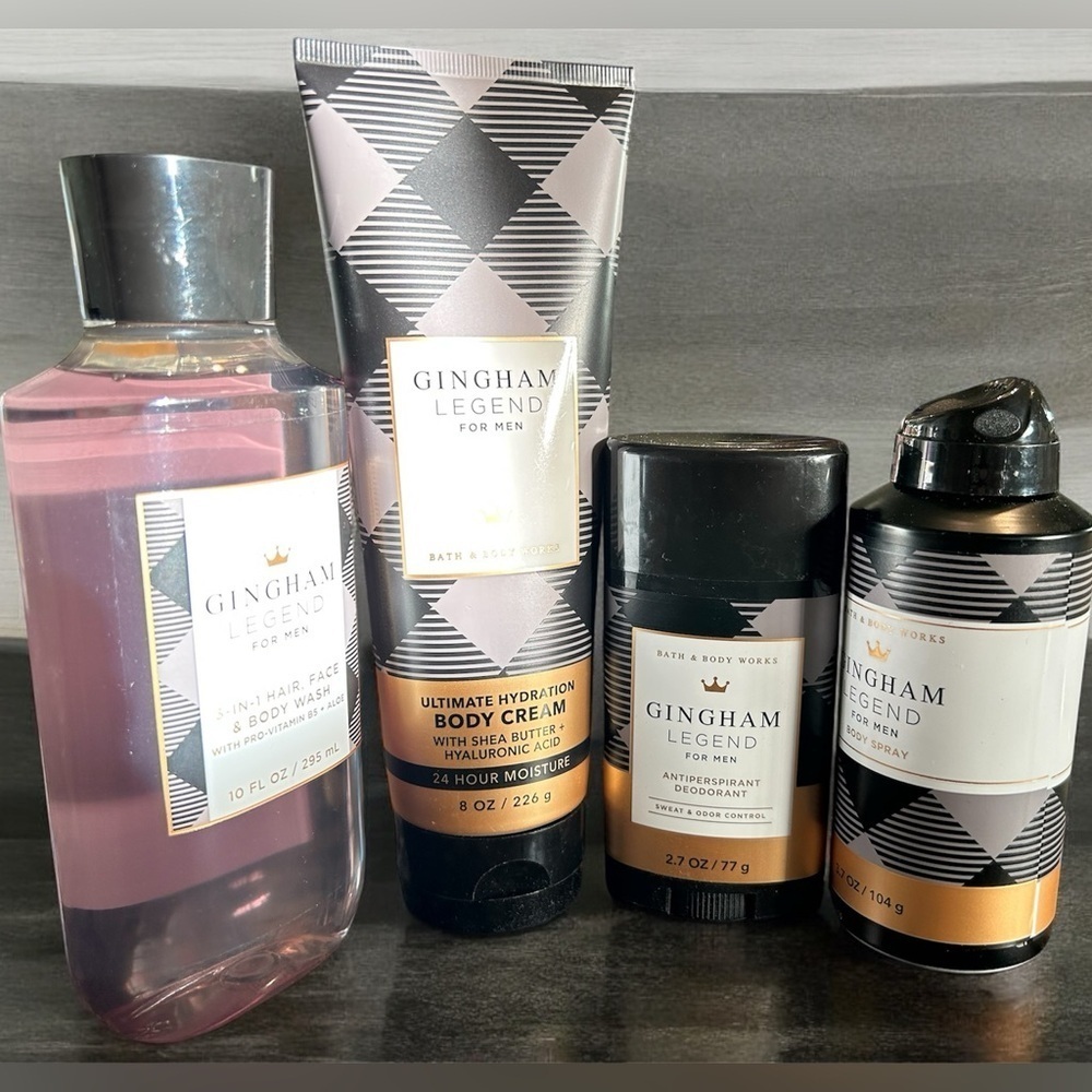 BBW GINGHAM LEGEND FOR HIM BODY CARE BUNDLE (4-pc)